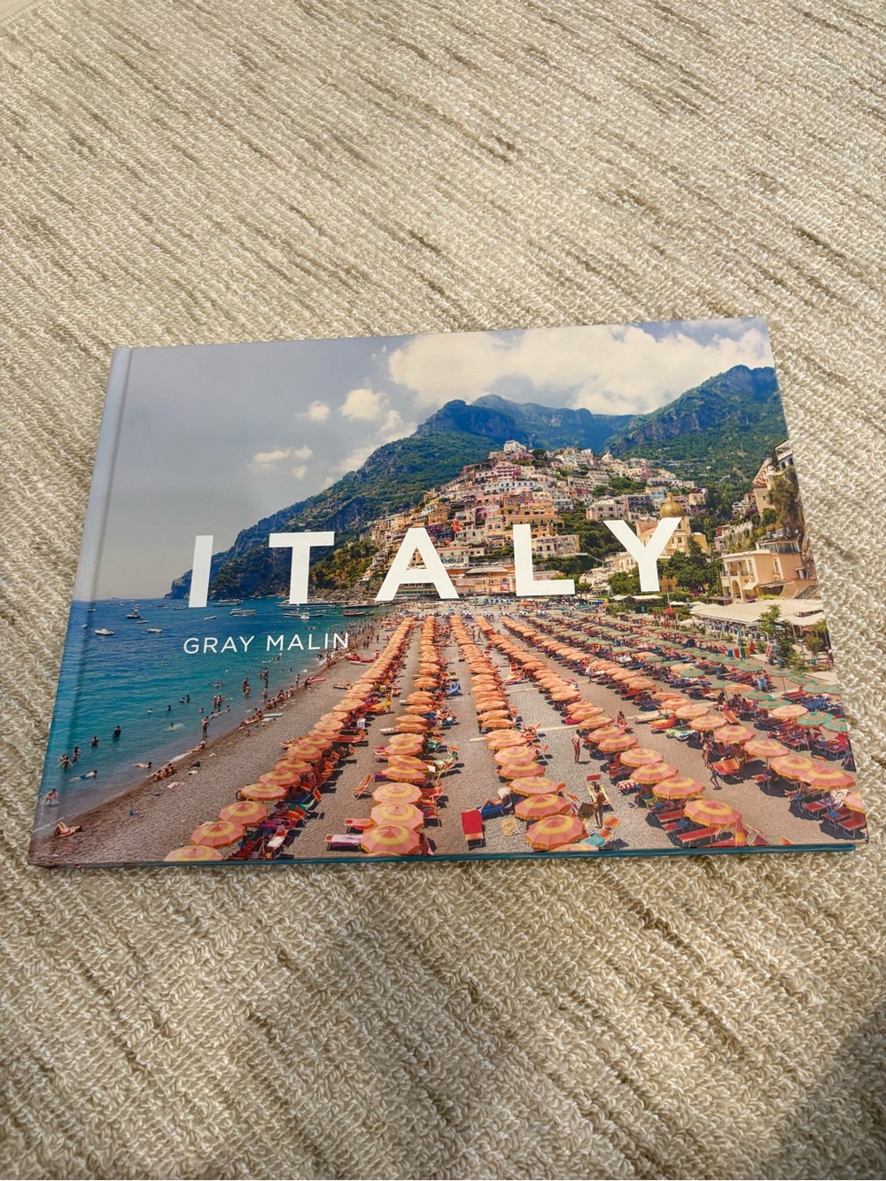 Gray Malin Italy Coffee Table Book - Peach-Orange Umbrella Cover